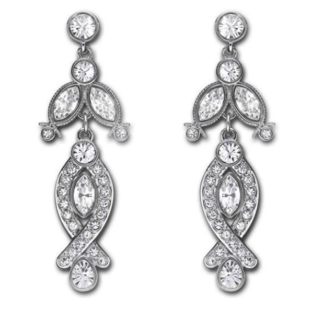 Swarovski Strawberry Dangling Pierced Earrings